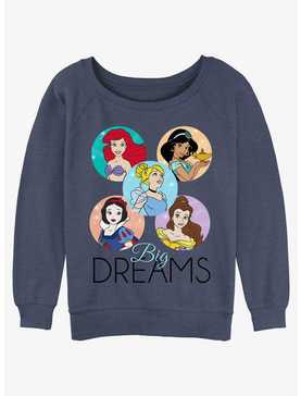 Disney Princesses Big Dreams Girls Slouchy Sweatshirt, , hi-res