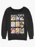 Disney Princesses Class of Ever After Girls Slouchy Sweatshirt, BLACK, hi-res