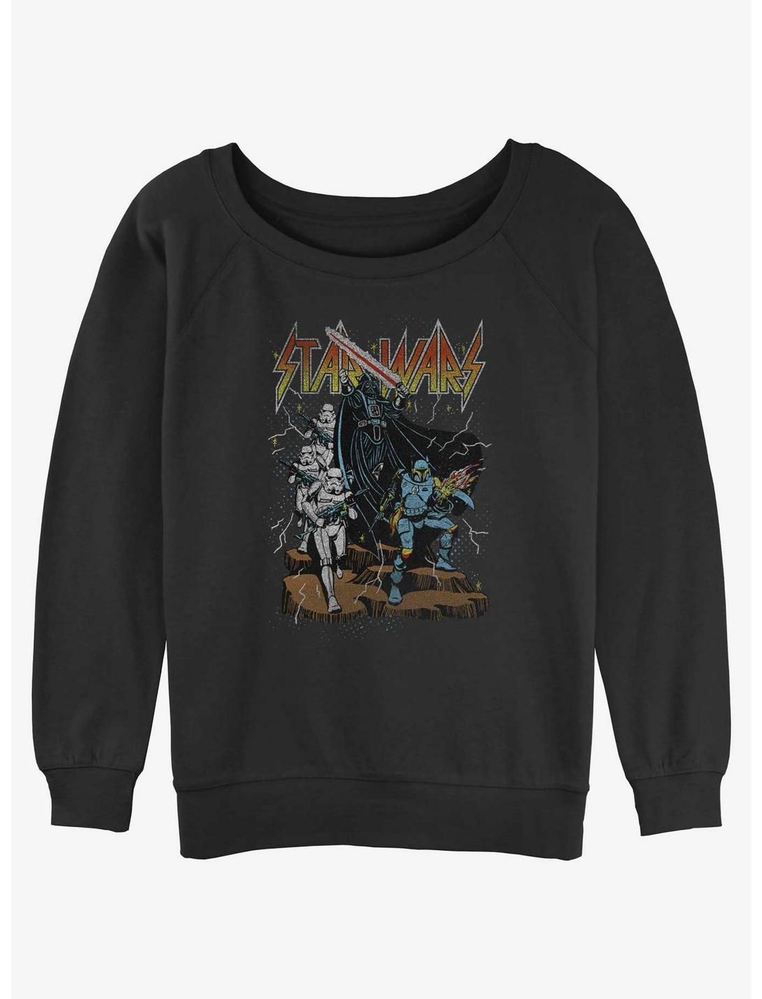 Star Wars Metal Wars Girls Slouchy Sweatshirt, BLACK, hi-res