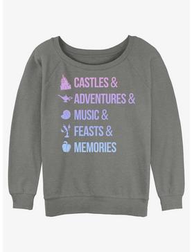 Plus Size Disney Princesses Just Disney Things Girls Slouchy Sweatshirt, , hi-res
