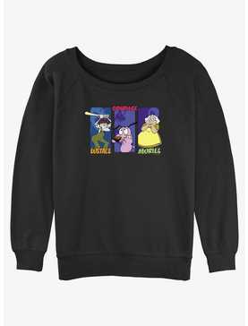 Cartoon Network Courage the Cowardly Dog The Family Eustace, Courage and Muriel Girls Slouchy Sweatshirt, , hi-res