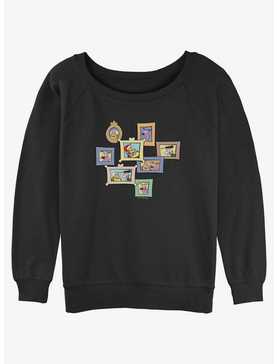 Cartoon Network Courage the Cowardly Dog Wall of Frames Girls Slouchy Sweatshirt, , hi-res