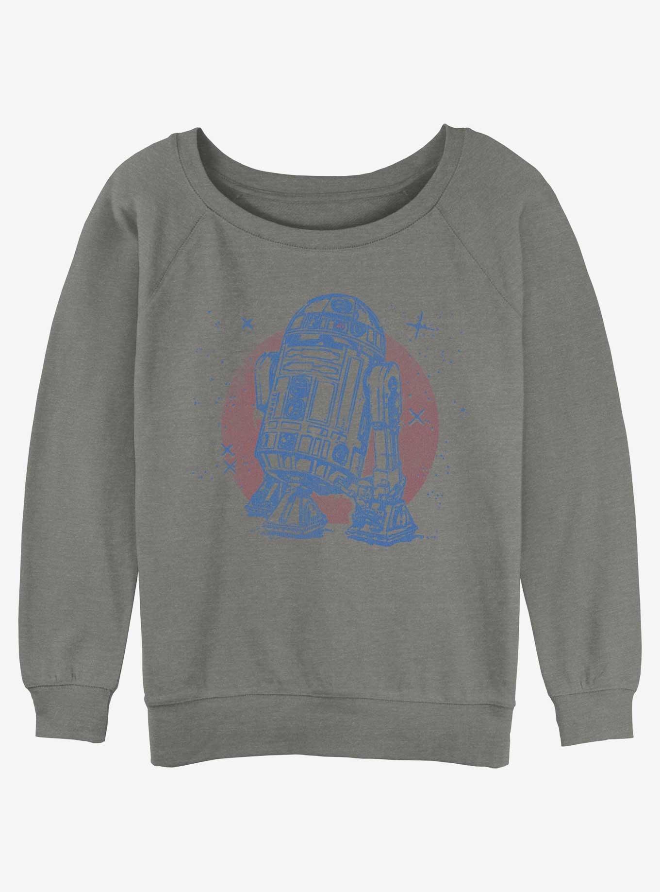 Star Wars R2-D2 Girls Slouchy Sweatshirt, GRAY HTR, hi-res