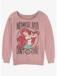 Disney The Little Mermaid Ariel Hair Girls Slouchy Sweatshirt, DESERTPNK, hi-res
