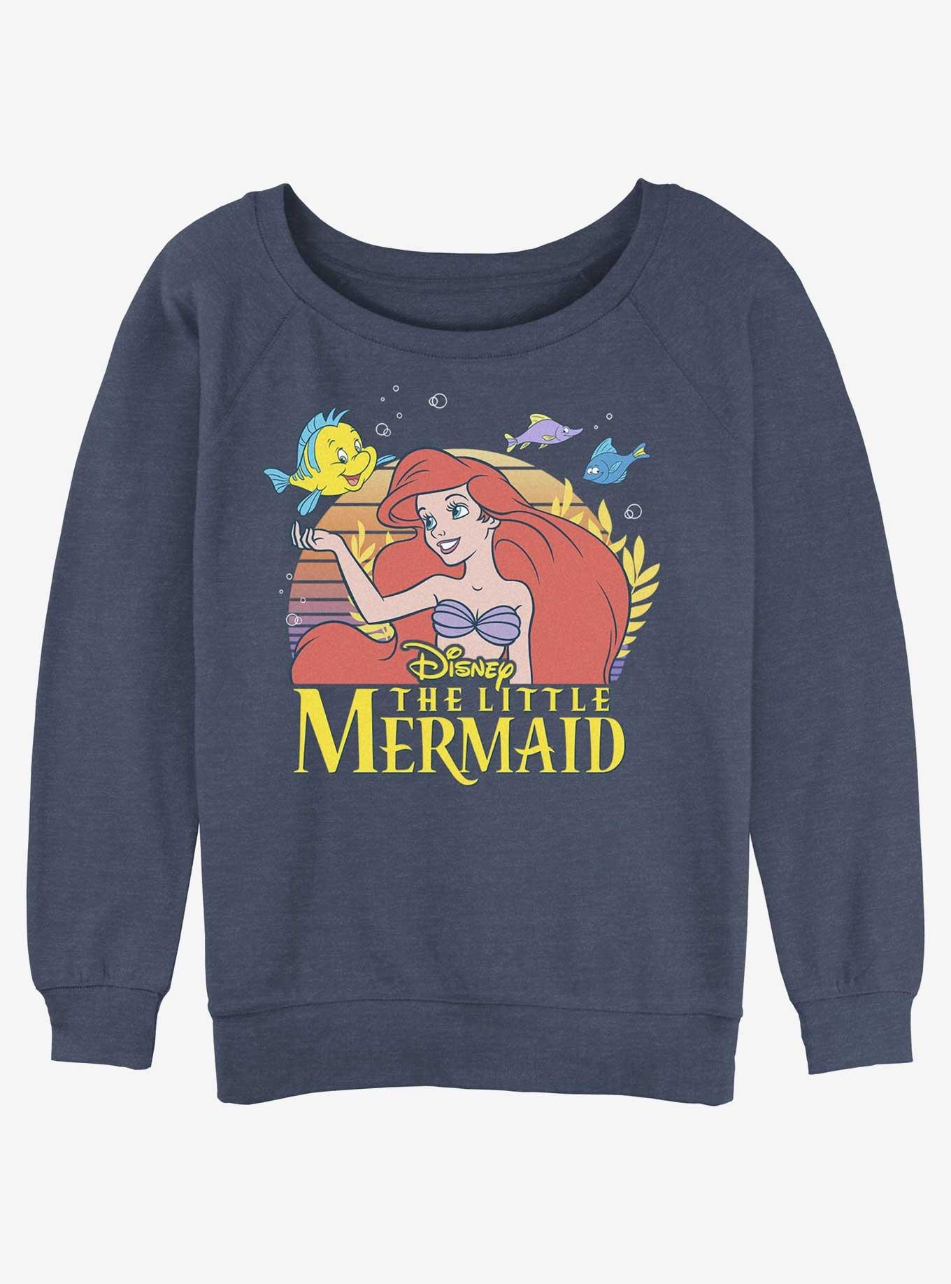 Disney The Little Mermaid Title Girls Slouchy Sweatshirt, , hi-res
