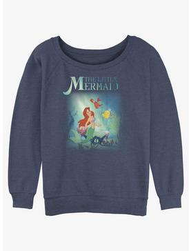 Plus Size Disney The Little Mermaid Ariel, Sebastian and Flounder Girls Slouchy Sweatshirt, , hi-res