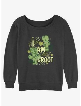 Marvel Guardians of the Galaxy Cutesy Groot Girls Slouchy Sweatshirt, , hi-res