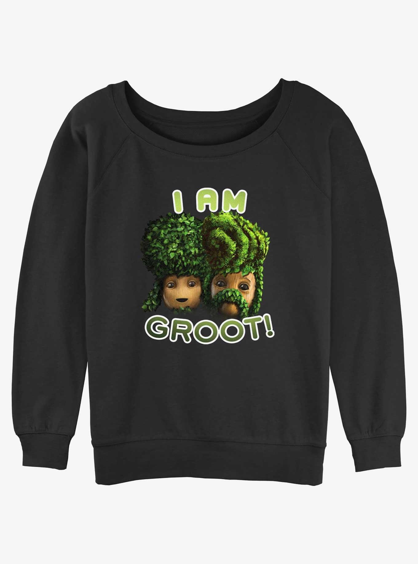 Marvel Guardians of the Galaxy Groot Hairdo Girls Slouchy Sweatshirt, , hi-res