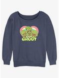 Marvel Guardians of the Galaxy Groot Hearts Girls Slouchy Sweatshirt, BLUEHTR, hi-res