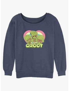 Marvel Guardians of the Galaxy Groot Hearts Girls Slouchy Sweatshirt, , hi-res