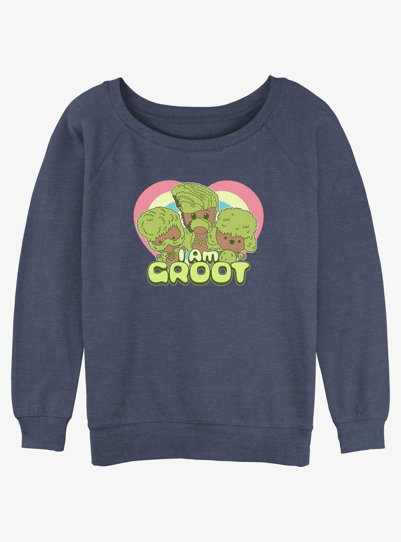 Marvel Guardians of the Galaxy Groot Hearts Girls Slouchy Sweatshirt, , hi-res