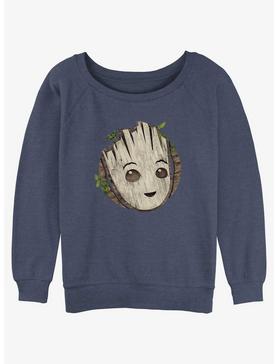 Marvel Guardians of the Galaxy Groot Wooden Badge Girls Slouchy Sweatshirt, , hi-res