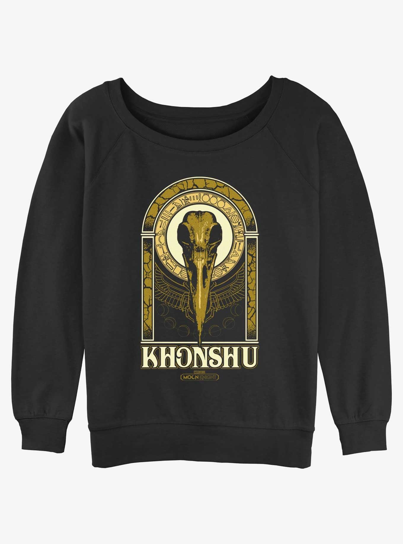 Marvel Moon Knight Khonshu Girls Slouchy Sweatshirt