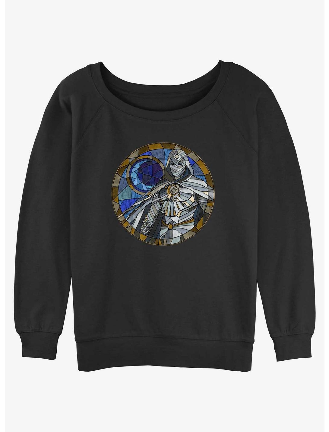 Marvel Moon Knight Moon Glass Girls Slouchy Sweatshirt, BLACK, hi-res