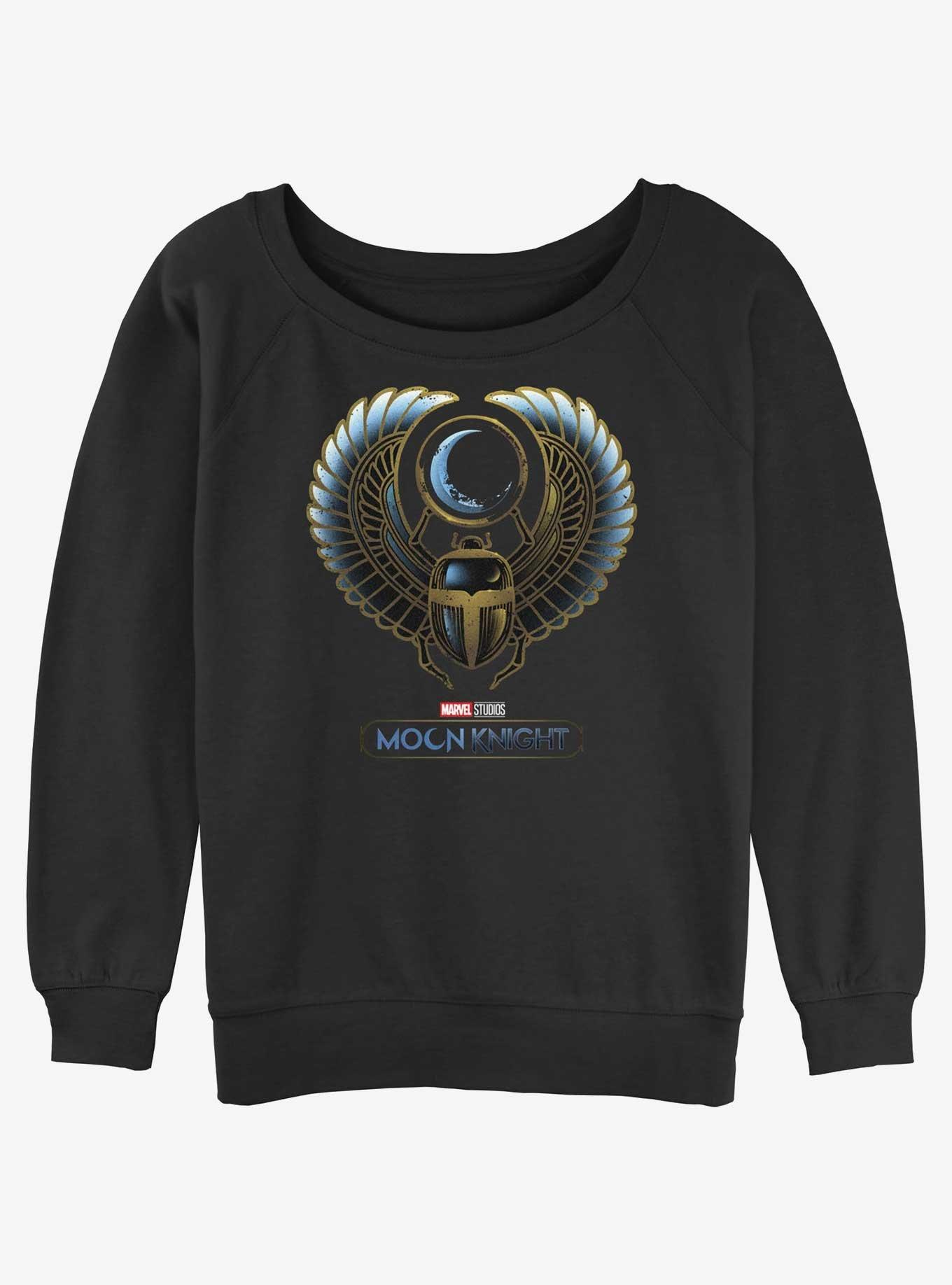 Marvel Moon Knight Scarab Moon Girls Slouchy Sweatshirt