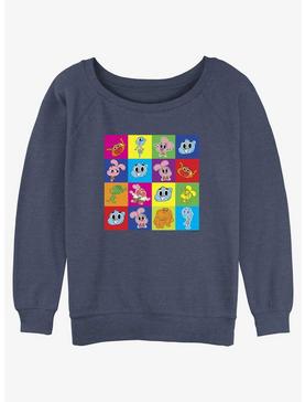 Cartoon Network The Amazing World of Gumball Watterson Family Pattern Girls  Slouchy Sweatshirt - BLUE | Hot Topic