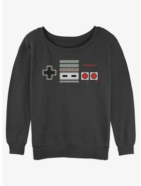 Nintendo Classic Controller Girls Slouchy Sweatshirt, , hi-res