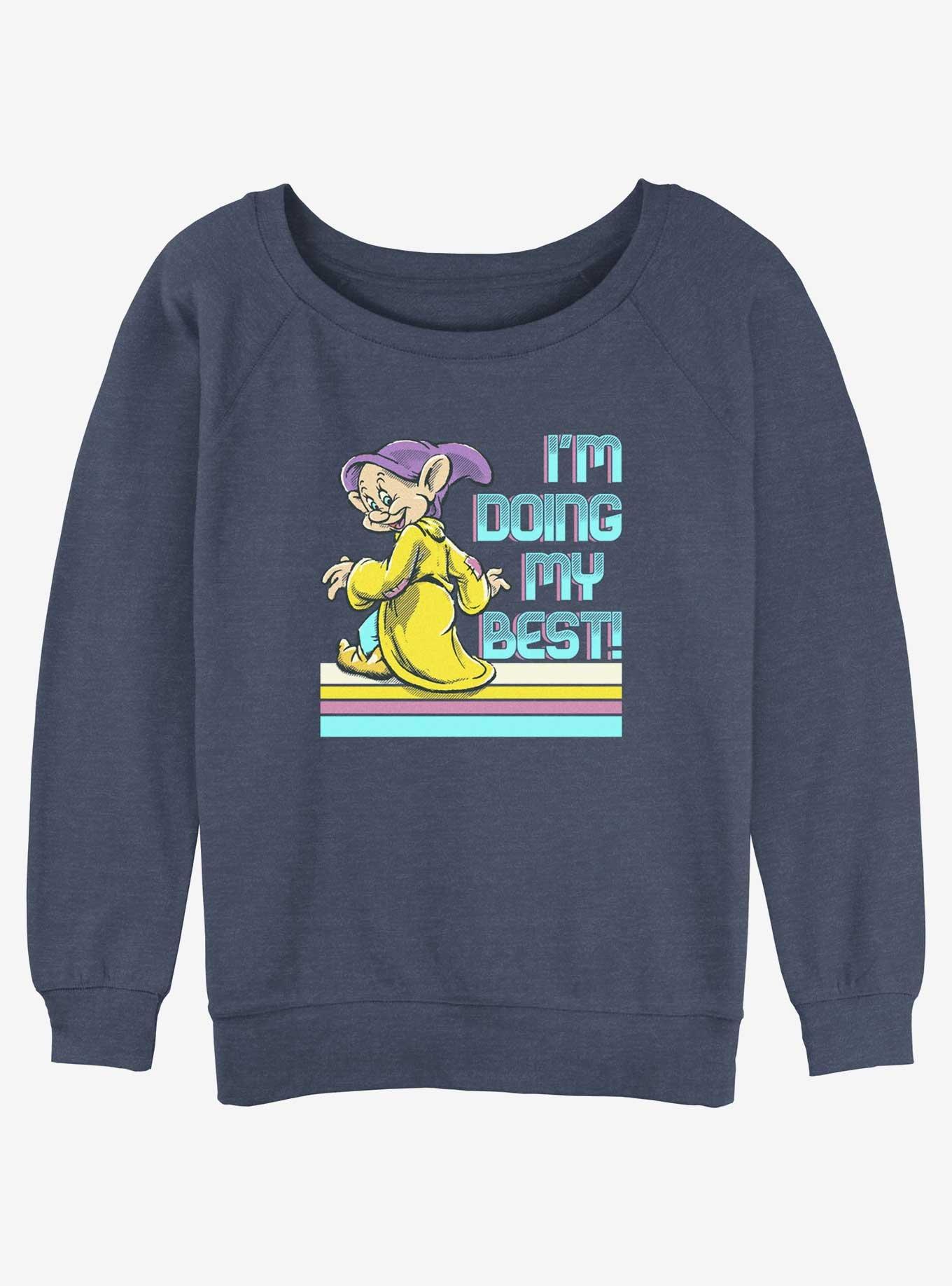 Disney Snow White and the Seven Dwarfs Best Dopey Can Girls Slouchy Sweatshirt, , hi-res