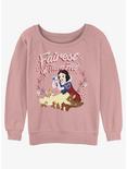 Disney Snow White and the Seven Dwarfs Fairest of Them All Girls Slouchy Sweatshirt, DESERTPNK, hi-res