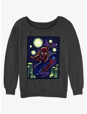 Marvel Spider-Man Starry New York Girls Slouchy Sweatshirt, , hi-res