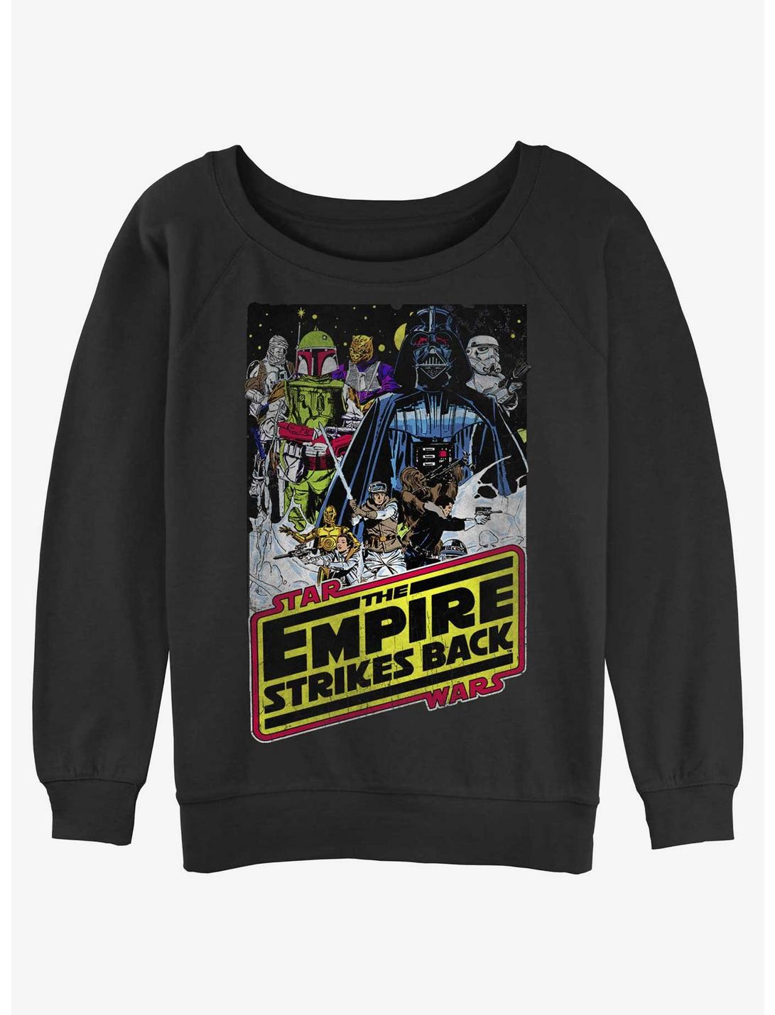 Star Wars The Empire Strikes Back Girls Slouchy Sweatshirt, BLACK, hi-res