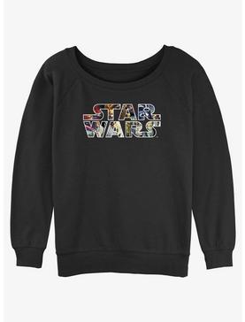 Star Wars Epic Logo Girls Slouchy Sweatshirt, , hi-res
