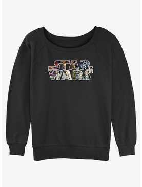 Star Wars Epic Logo Girls Slouchy Sweatshirt, , hi-res