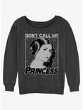 Star Wars Leia Don't Call Me Princess Girls Slouchy Sweatshirt, CHAR HTR, hi-res