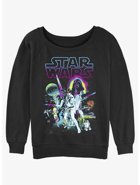 Star Wars Neon Hope Girls Slouchy Sweatshirt, , hi-res