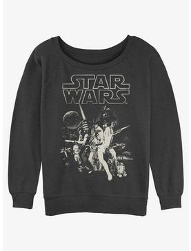 Star Wars Poster Girls Slouchy Sweatshirt, , hi-res