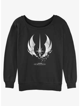 Star Wars Shattered Jedi Logo Girls Slouchy Sweatshirt, , hi-res