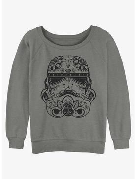 Star Wars Sugar Skull Trooper Helmet Girls Slouchy Sweatshirt, , hi-res