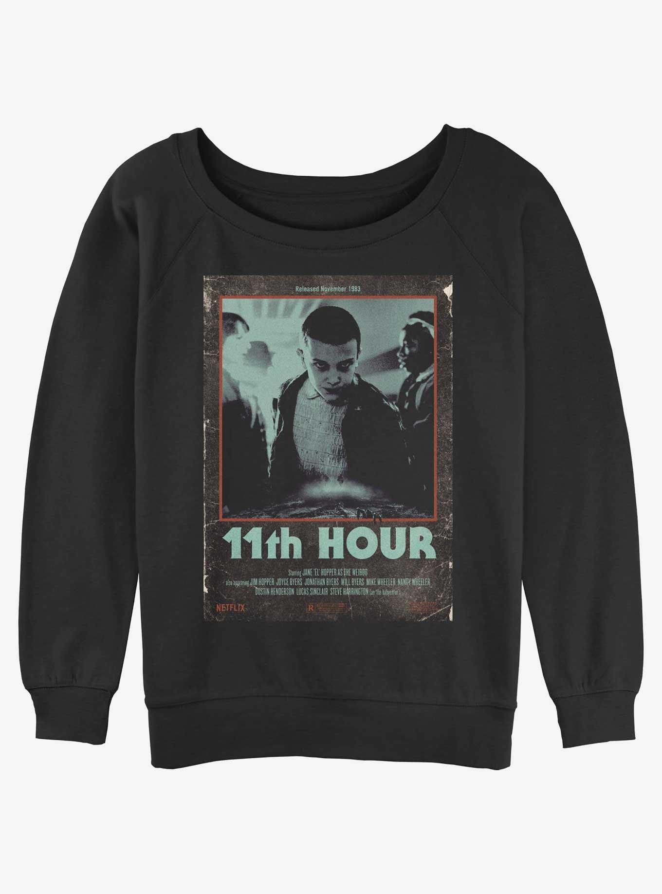 Stranger Things 11th Hour Girls Slouchy Sweatshirt