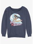 Disney Lilo & Stitch Big Sister Nani Girls Slouchy Sweatshirt, BLUEHTR, hi-res