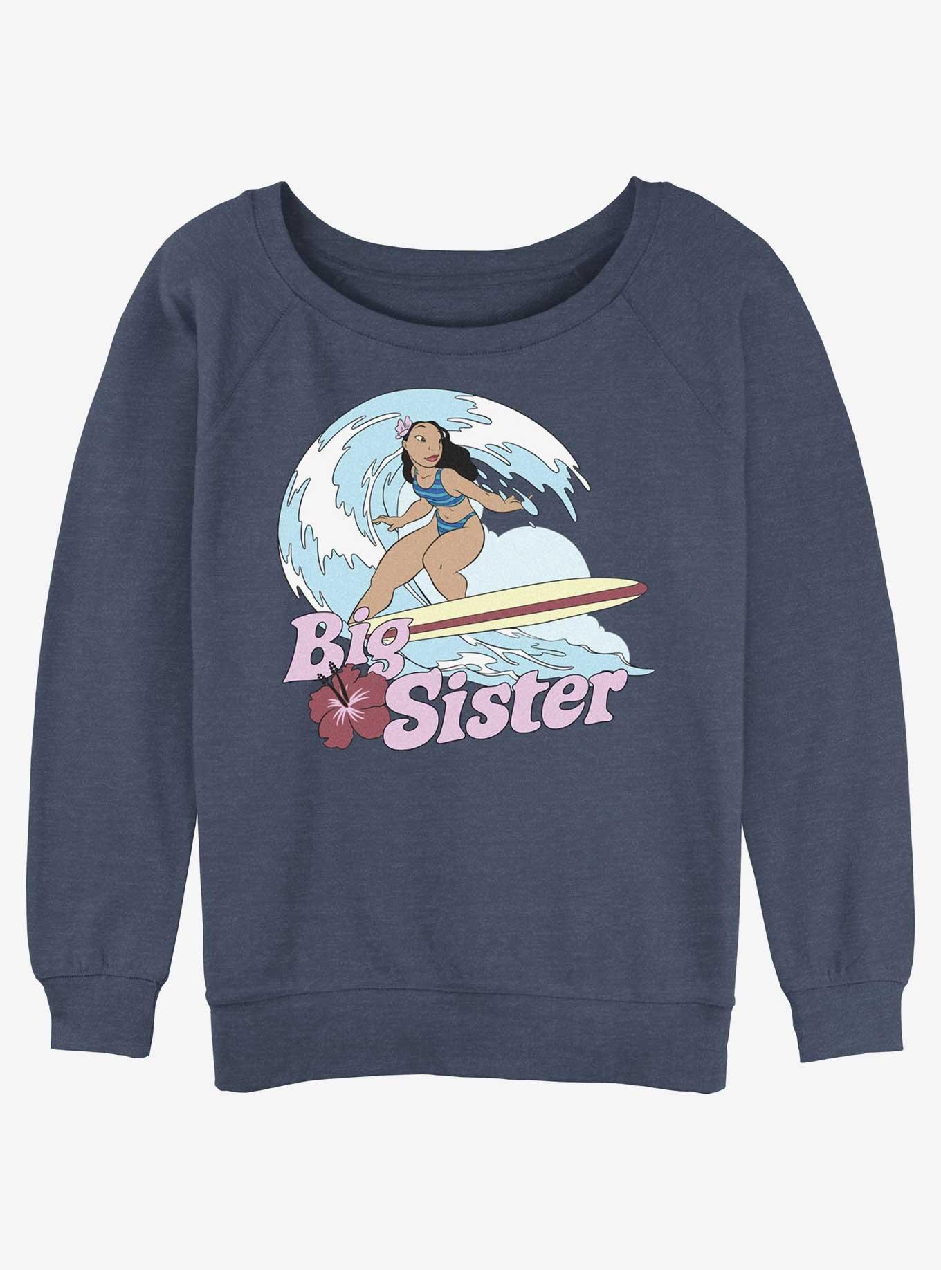 Disney Lilo & Stitch Big Sister Nani Girls Slouchy Sweatshirt, , hi-res