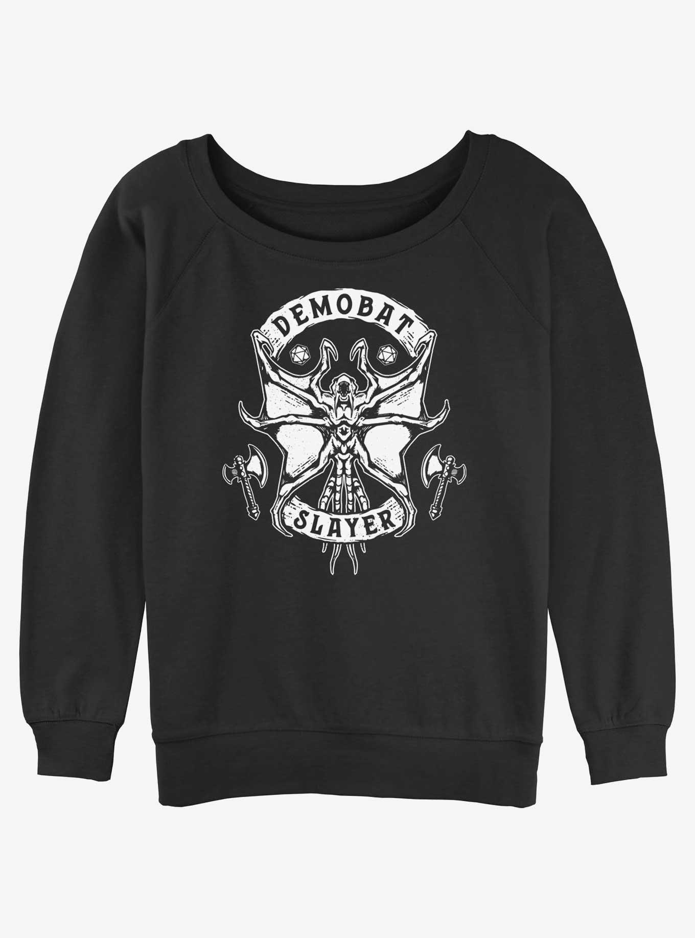 Stranger Things Demobat Slayer Girls Slouchy Sweatshirt, , hi-res