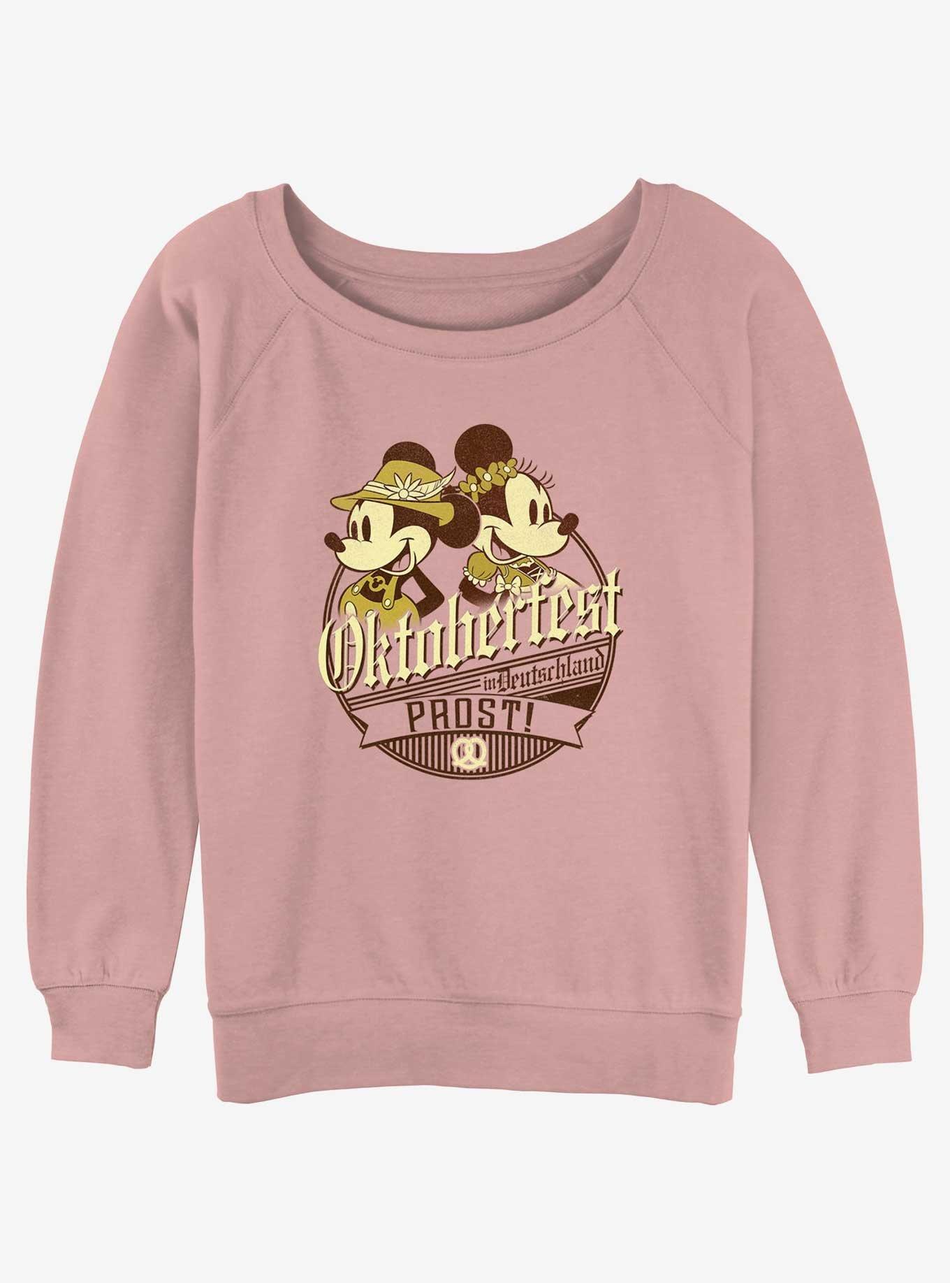 Disney Mickey Mouse Oktoberfest in Deutschland Girls Slouchy Sweatshirt