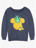 Disney Mickey Mouse Pineapple Girls Slouchy Sweatshirt, BLUEHTR, hi-res