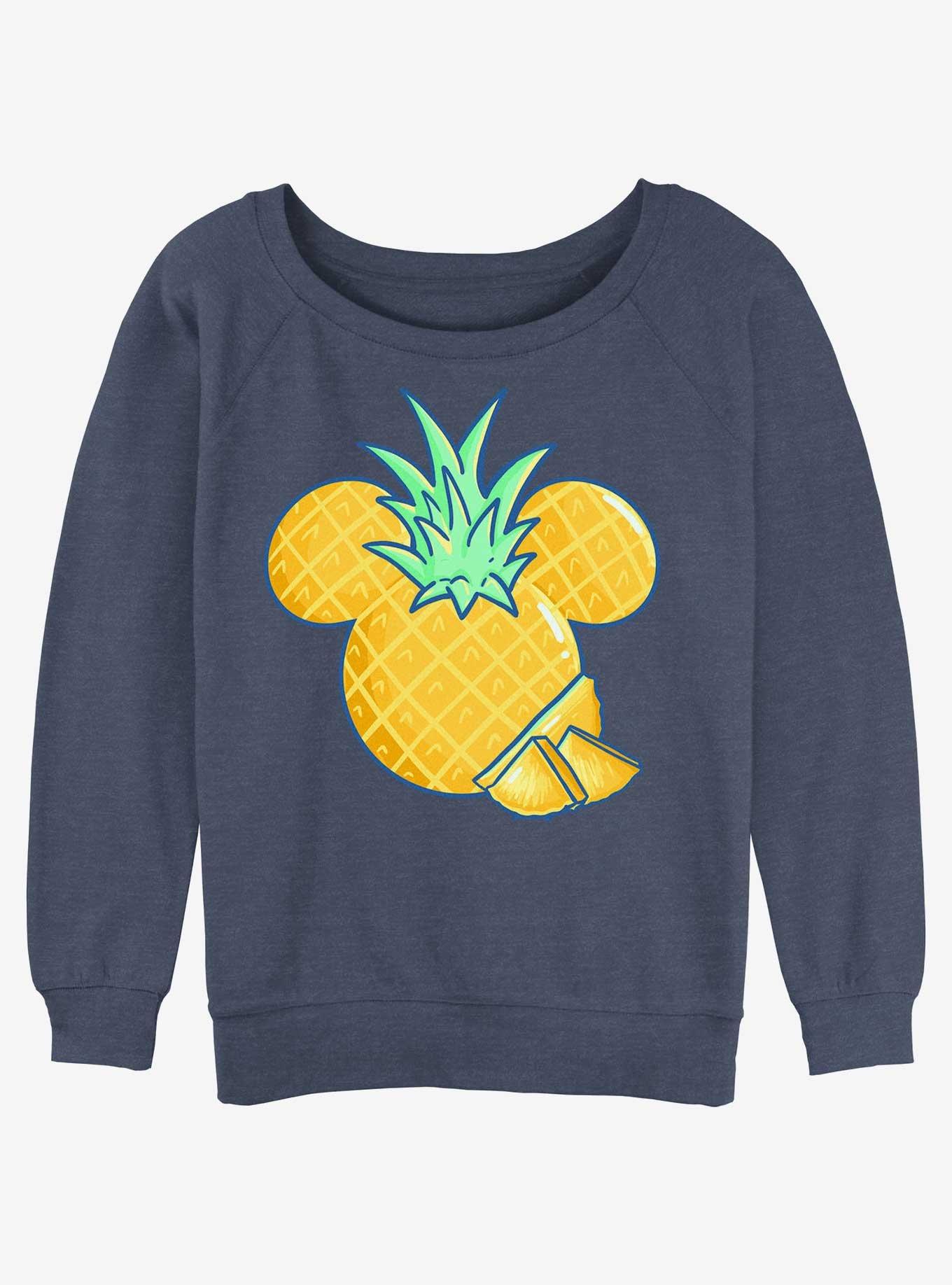 Disney Mickey Mouse Pineapple Girls Slouchy Sweatshirt, , hi-res
