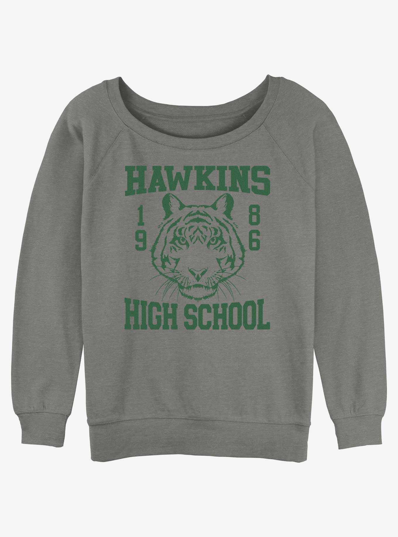 Stranger Things Hawkins High School 1986 Girls Slouchy Sweatshirt, , hi-res