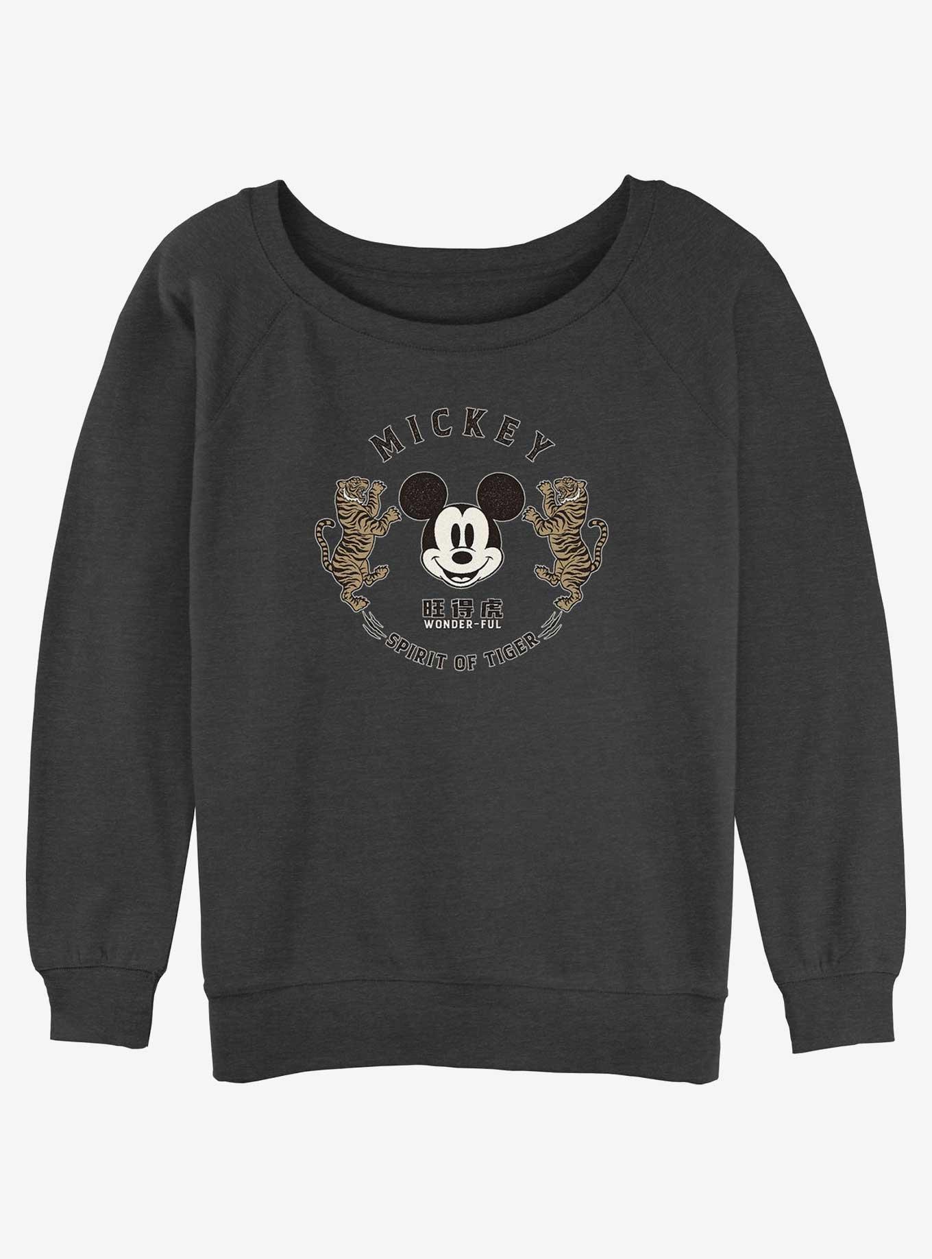 Disney Mickey Mouse Spirit of Tiger Girls Slouchy Sweatshirt, , hi-res