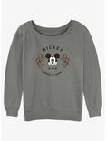 Disney Mickey Mouse Spirit of Tiger Girls Slouchy Sweatshirt, GRAY HTR, hi-res