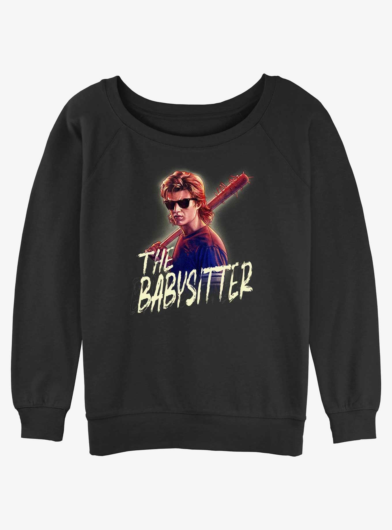 Stranger Things Steve The Babysitter Girls Slouchy Sweatshirt, , hi-res