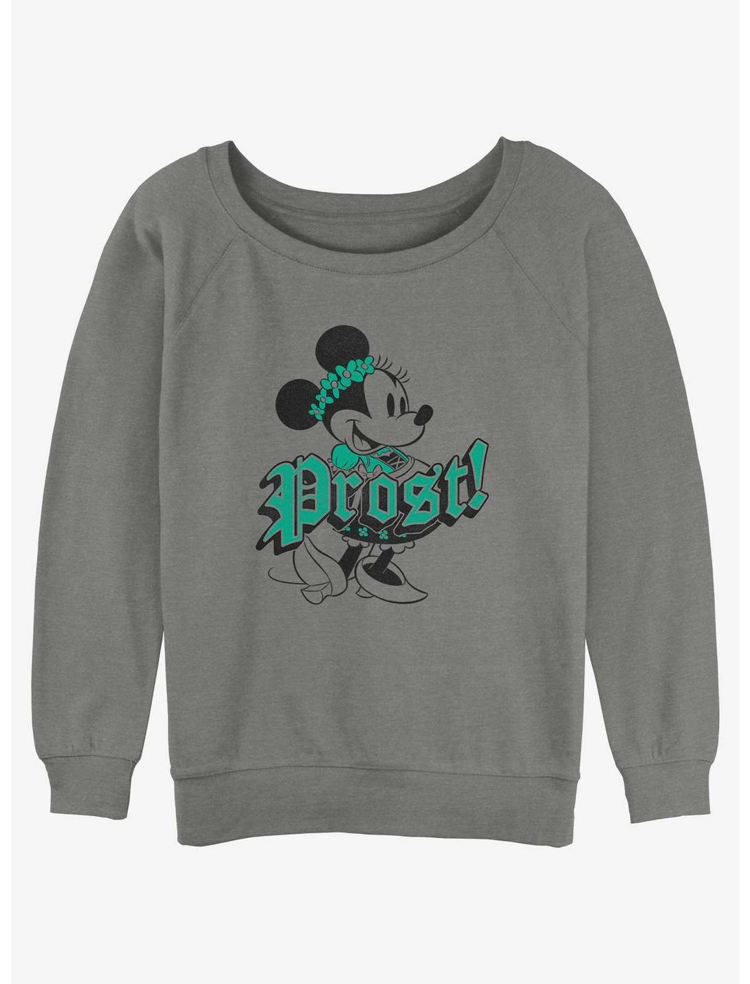 Disney Minnie Mouse Prost Cheers in German Girls Slouchy Sweatshirt, DESERTPNK, hi-res