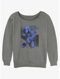 Marvel Moon Knight Double Moon Girls Slouchy Sweatshirt, GRAY HTR, hi-res
