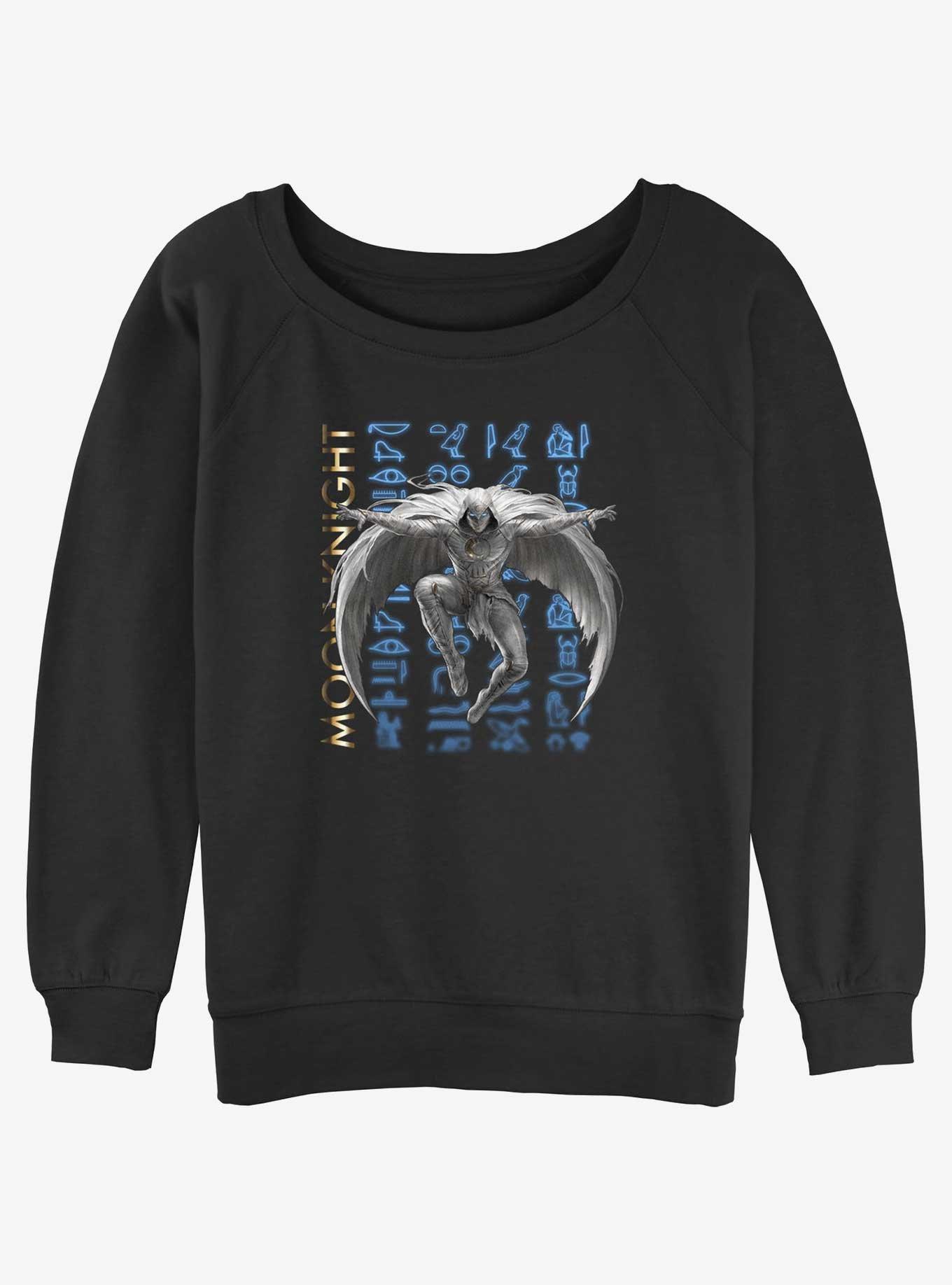 Marvel Moon Knight Glyph Jump Girls Slouchy Sweatshirt, , hi-res