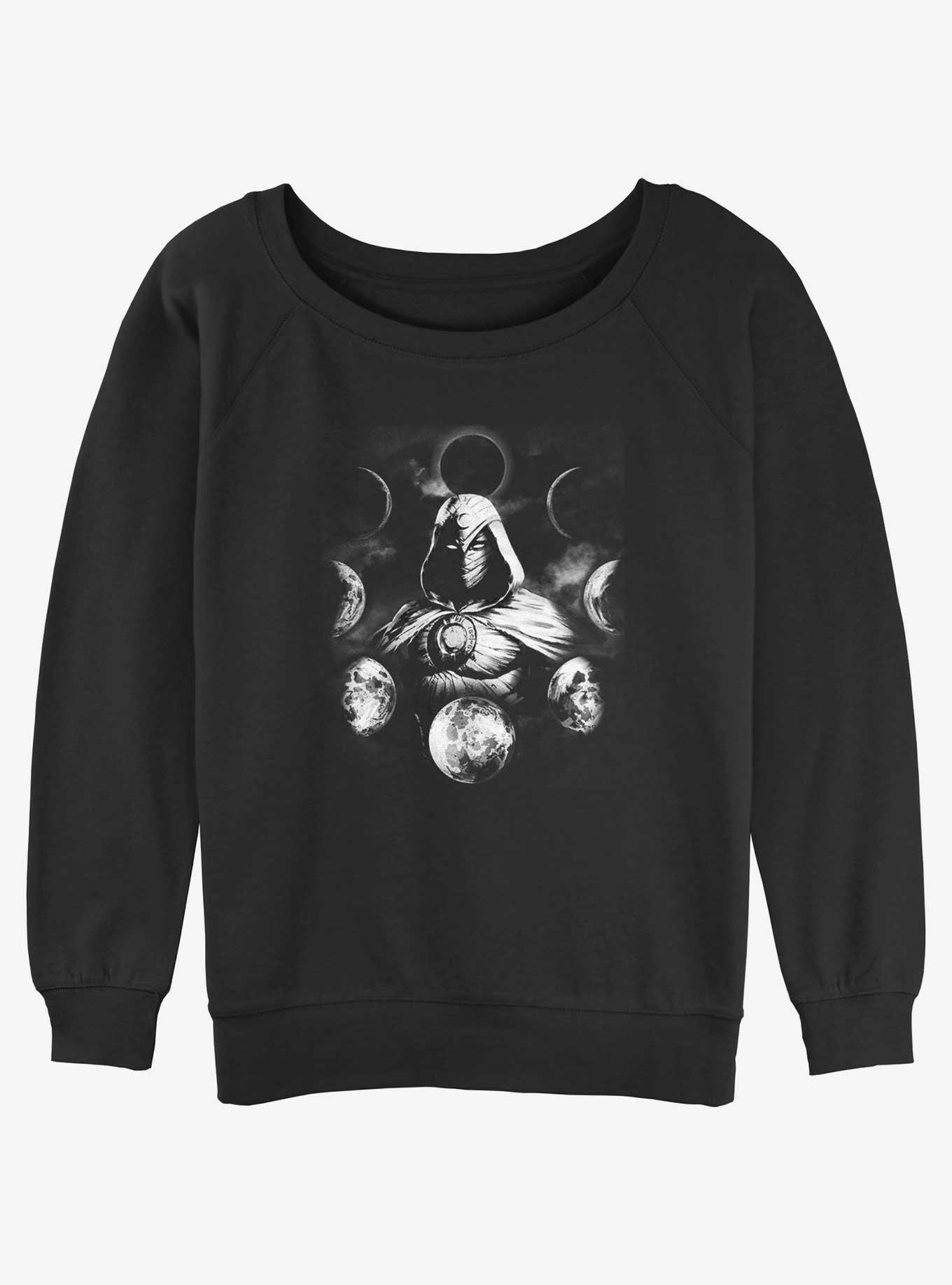 Marvel Moon Knight Moon Phase Girls Slouchy Sweatshirt, , hi-res