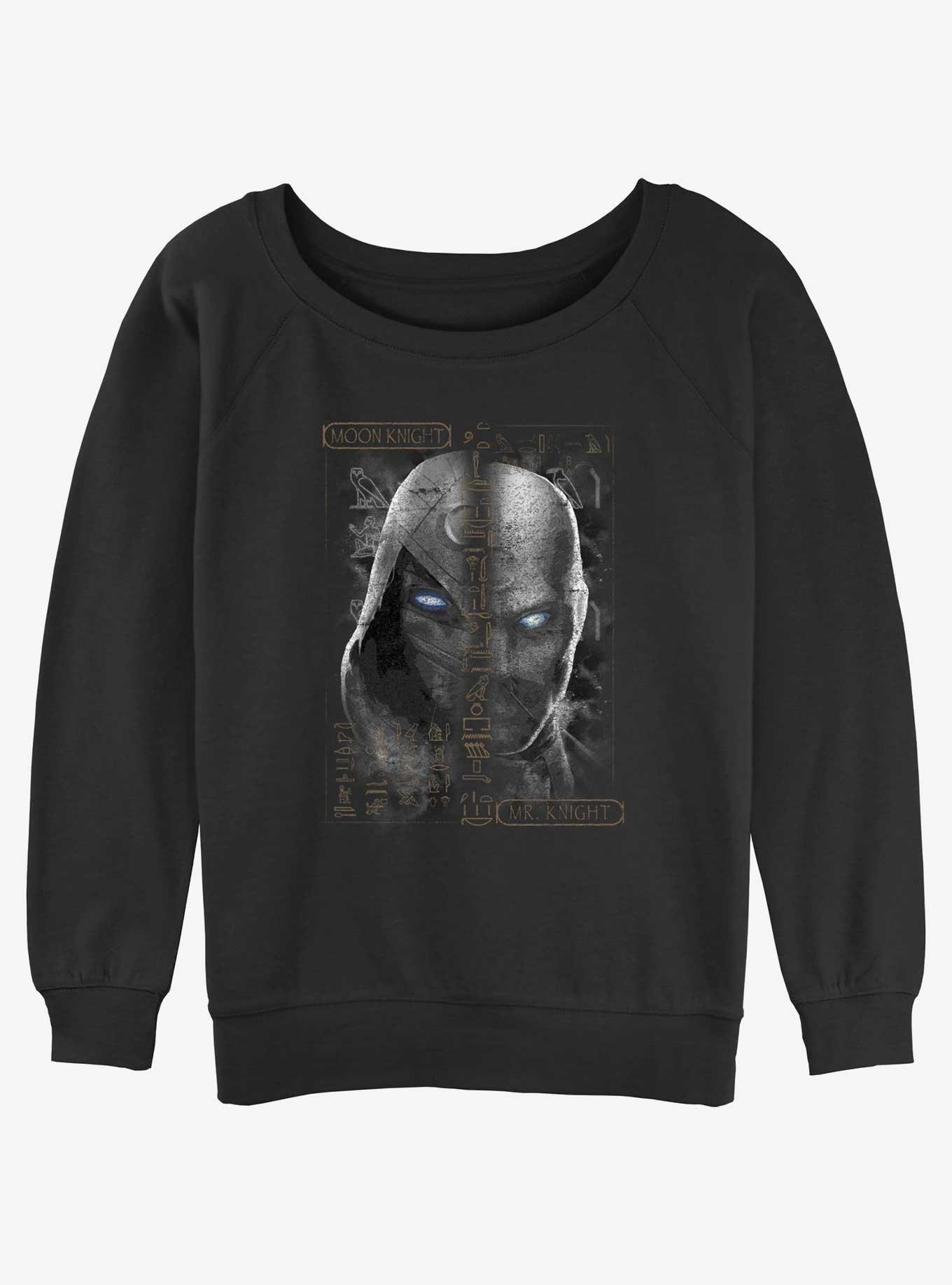 Marvel Moon Knight Split Moon Mr. Knight Girls Slouchy Sweatshirt, , hi-res