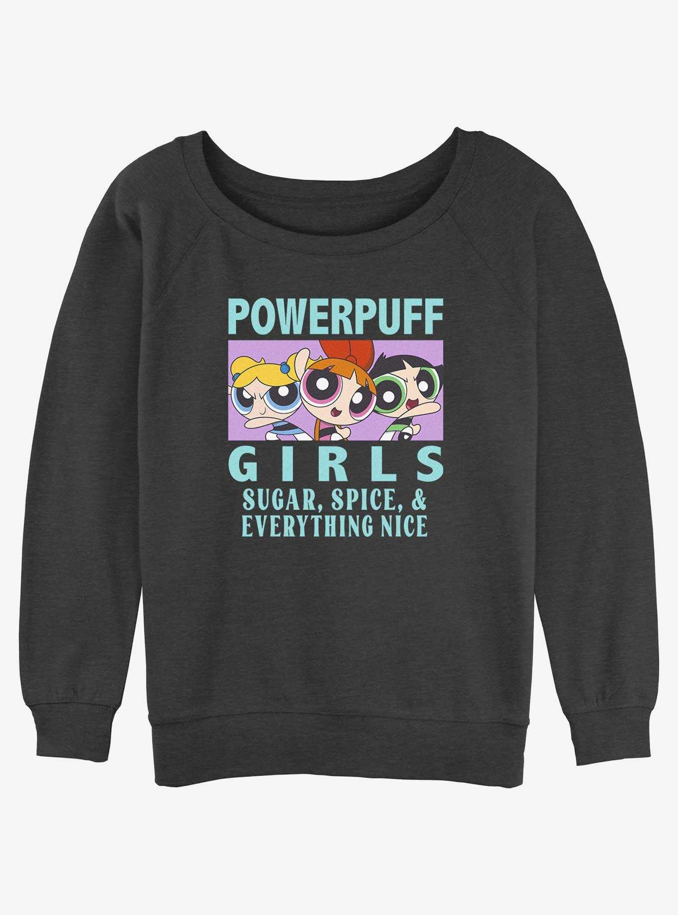 Cartoon Network The Powerpuff Girls Sugar and Spice Girls Slouchy Sweatshirt, , hi-res