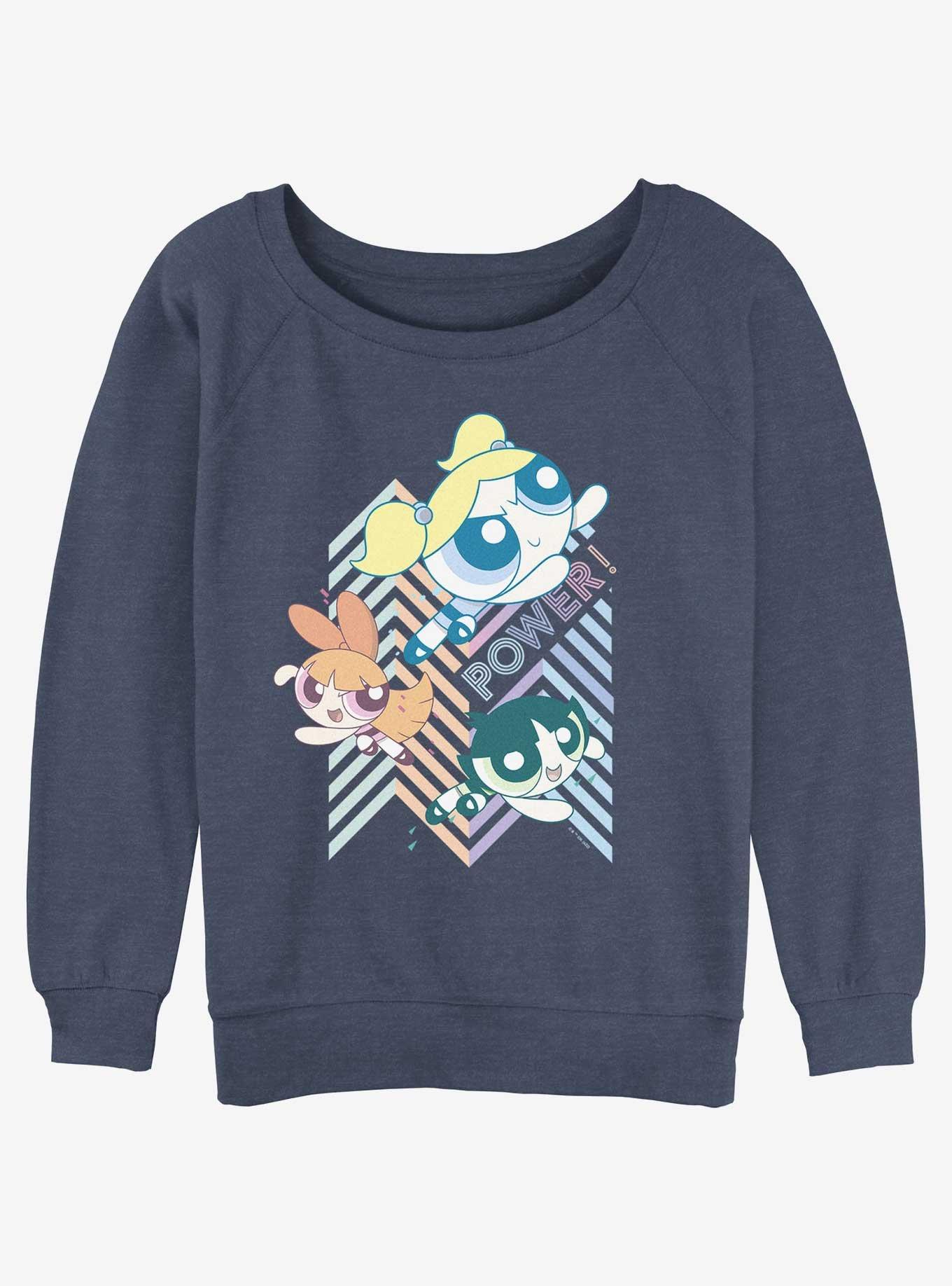 Cartoon Network The Powerpuff Girls Townsville Power Girls Slouchy Sweatshirt, , hi-res